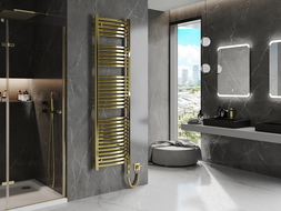 Mexen Helios elektrische radiator 1800 x 500 mm, 900 W, goud - W103-1800-500-2900-50