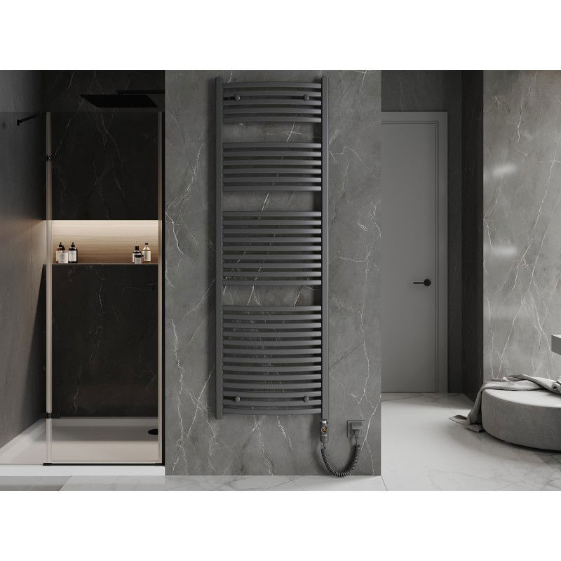 Mexen Helios elektrisk radiator 1800 x 600 mm, 900 W, antracit - W103-1800-600-2900-66