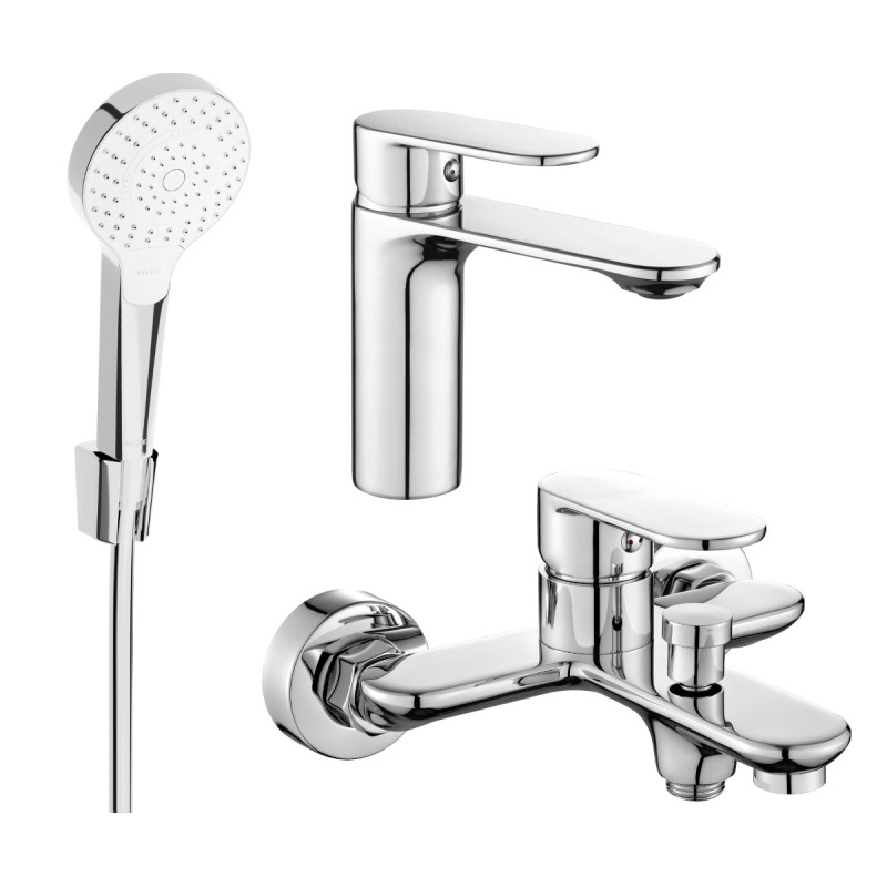 Mexen Milo R05 vannikomplekt, kroom - 71303R05-00
