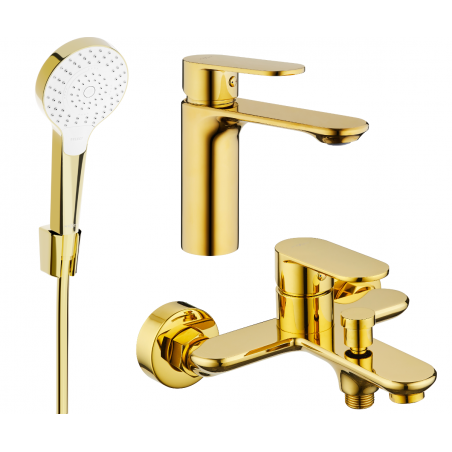 Mexen Milo R05 vannikomplekt, kuldne - 71303R05-50