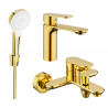 Mexen Milo R05 σετ μπανιέρας, χρυσό - 71303R05-50
