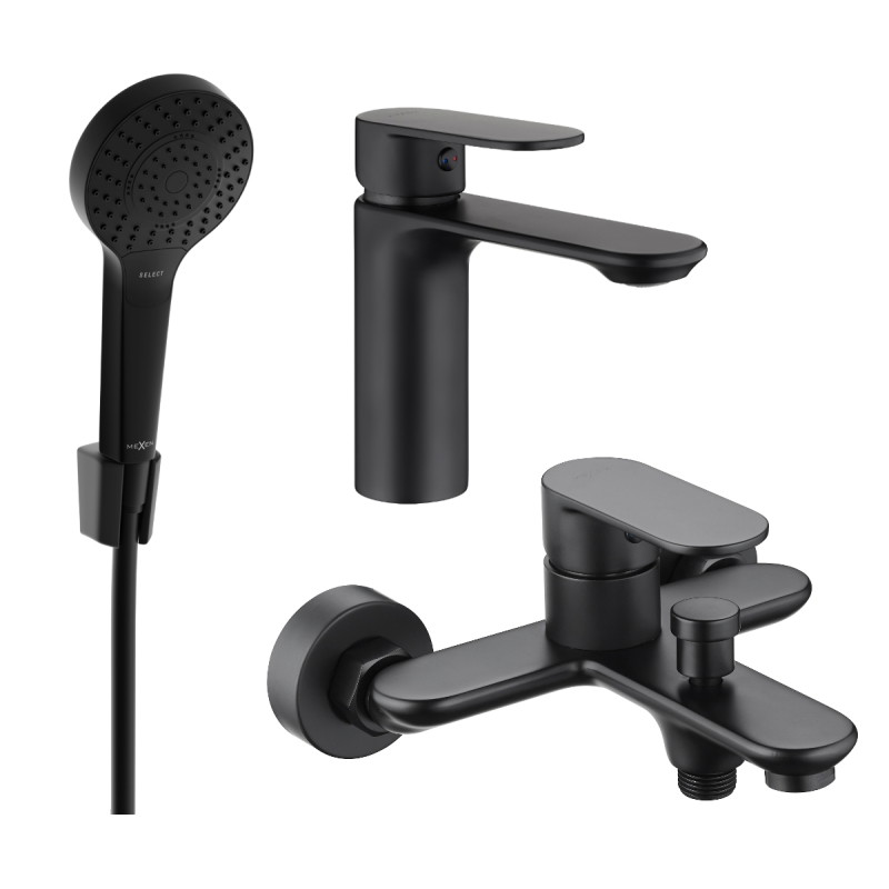 Mexen Milo R05 vannikomplekt, must - 71303R05-70