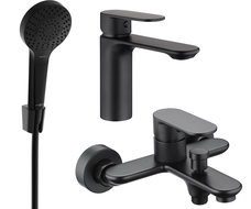 Mexen Milo Σετ μπάνιου R05, μαύρο - 71303R05-70