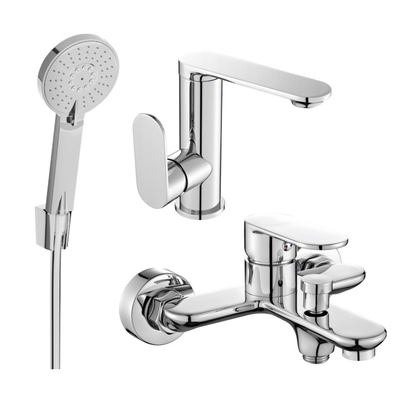 Mexen Milo R40 vannikomplekt, kroom - 713053R40-00