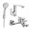 Mexen Milo R40 bath set, chrome - 713053R40-00