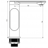 Mexen Milo R40 vannikomplekt, kroom - 713053R40-00
