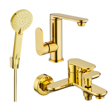 Mexen Milo R40 kylpyammeen setti, kultainen - 713053R40-50