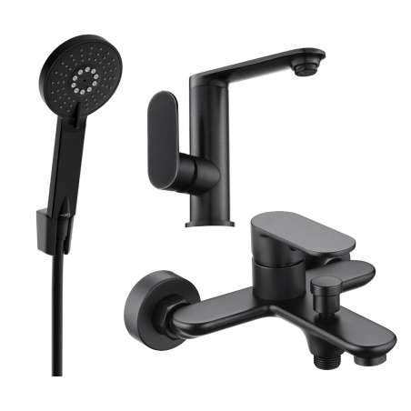 Mexen Milo R40 vannikomplekt, must - 713053R40-70