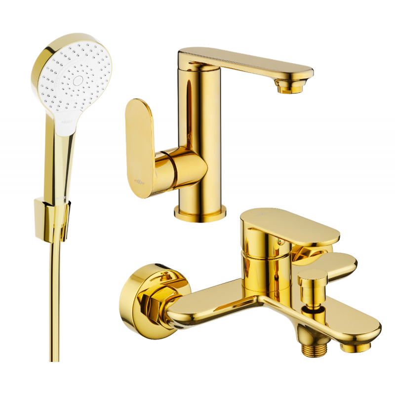 Mexen Milo R05 conjunto de bañera, dorado - 713053R05-50