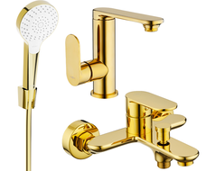 Mexen Milo R05 vannikomplekt, kuldne - 713053R05-50