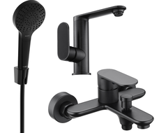 Mexen Milo R05 vannikomplekt, must - 713053R05-70