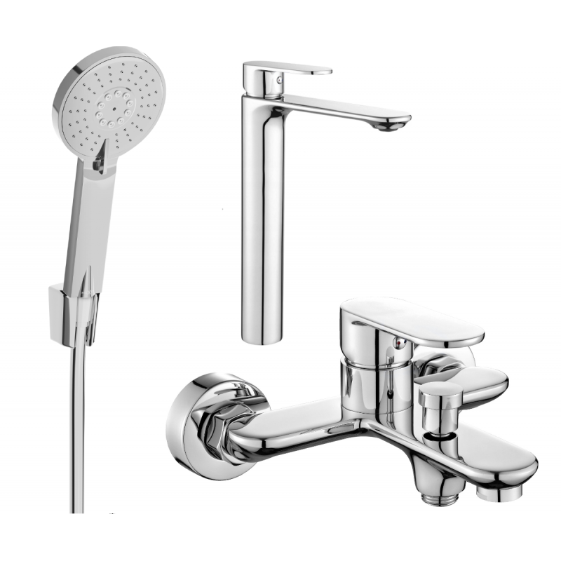 Mexen Milo R40 badkarssats, krom - 71313R40-00