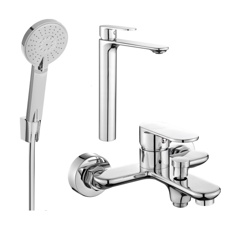 Mexen Milo R40 vanni komplekt, kroomitud - 71313R40-00