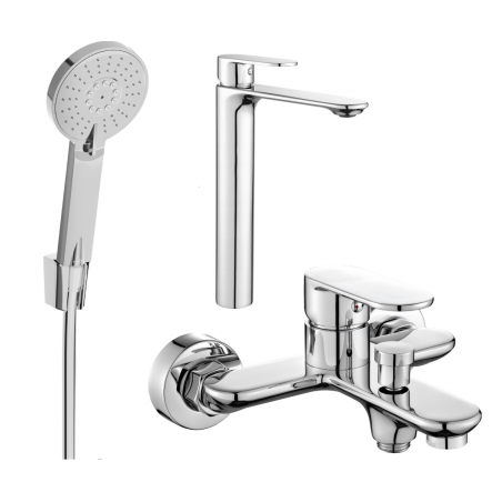 Mexen Milo R40 conjunto de banheira, cromado - 71313R40-00