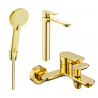 Mexen Milo R40 bathtub set, gold - 71313R40-50