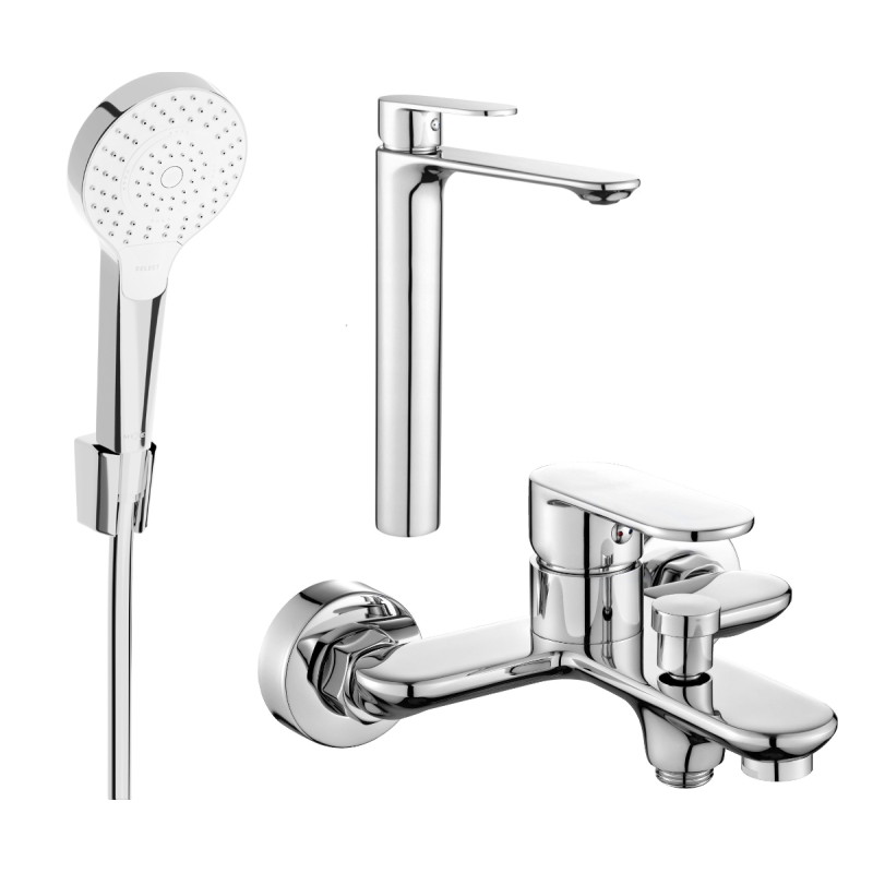 Mexen Milo R05 vannikomplekt, kroom - 71313R05-00