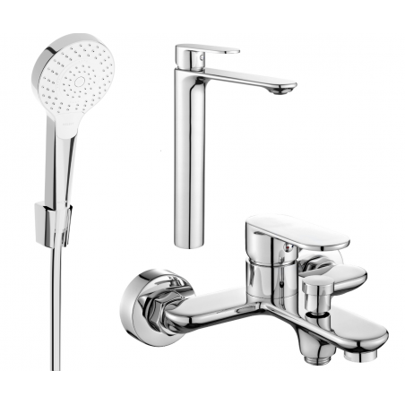 Mexen Milo R05 conjunto de bañera, cromo - 71313R05-00