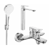 Mexen Milo R05 zestaw wannowy, chrom - 71313R05-00