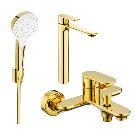 Mexen Milo R05 Badezimmersatz, Gold - 71313R05-50