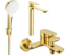 Mexen Milo R05 kylpyammeen sarja, kultainen - 71313R05-50