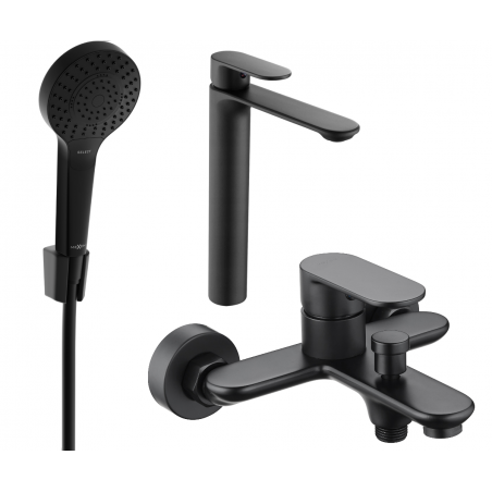 Mexen Milo R05 set za kadu, crni - 71313R05-70