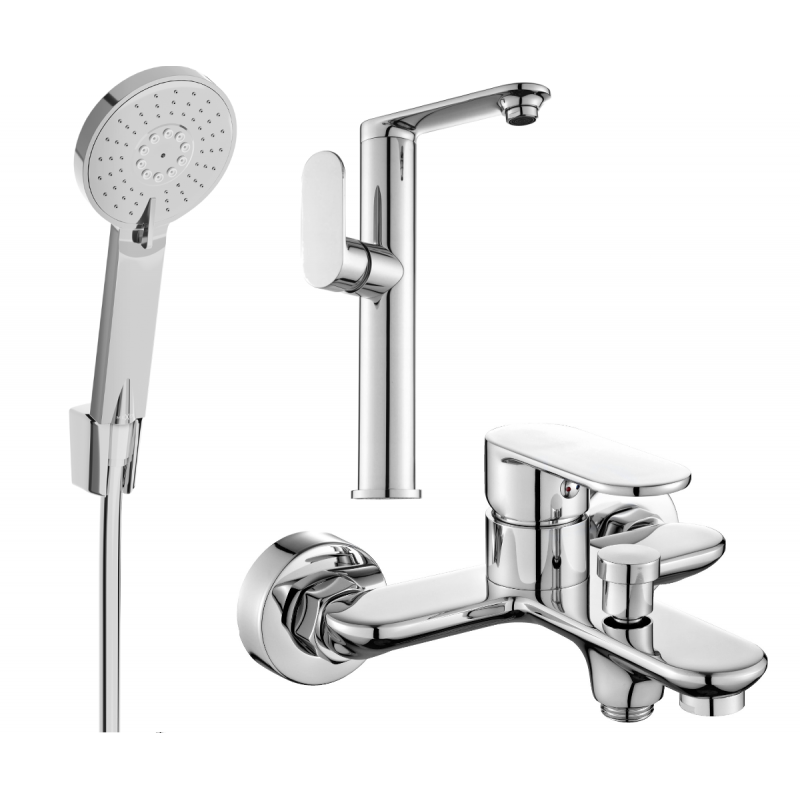 Mexen Milo Komplet za kad R40, krom - 713153R40-00