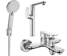 Mexen Milo R40 Bath Set, Chrome - 713153R40-00