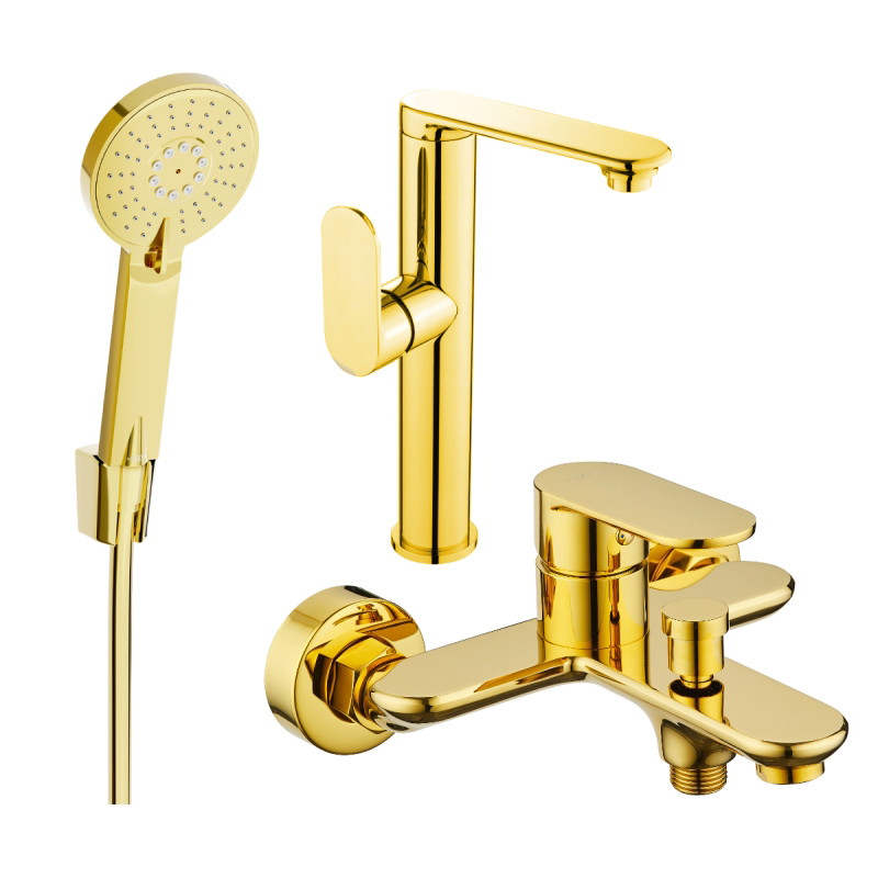 Mexen Milo R40 vannikomplekt, kuldne - 713153R40-50