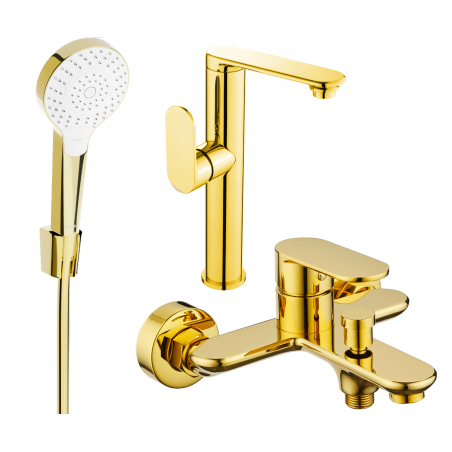 Mexen Milo R05 bath set, gold - 713153R05-50