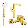 Mexen Milo R05 vannikomplekt, kuldne - 713153R05-50