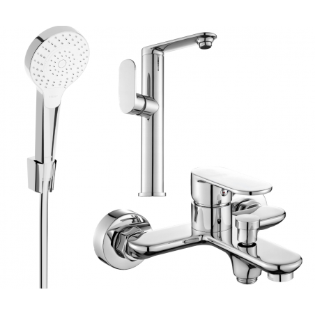 Mexen Milo R05 vannikomplekt, kroom - 713153R05-00