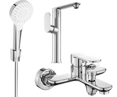 Mexen Milo R05 badkuipset, chroom - 713153R05-00