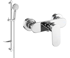 Mexen Milo DF40 mitigeur de douche avec ensemble de douche, chromé - 7134R40-00