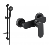 Mexen Milo DF40 robinet de douche avec ensemble de douche, noir - 7134R40-70