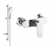 Mexen Milo DF05 shower mixer with shower set, chrome - 7134R05-00
