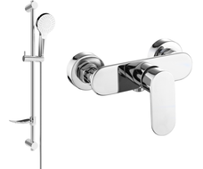 Mexen Milo DF05 Duscharmatur mit Duschset, Chrom - 7134R05-00