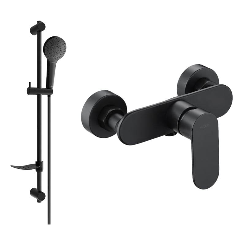 Mexen Milo DF05 shower faucet with shower set, black - 7134R05-70