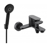 Mexen Milo R40 bathtub faucet with shower set, black - 7133R40-70