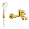Mexen Milo R05 bathtub faucet with shower set, gold - 7133R05-50