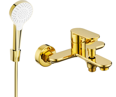 Mexen Milo R05 mitigeur de baignoire avec ensemble de douche, or - 7133R05-50