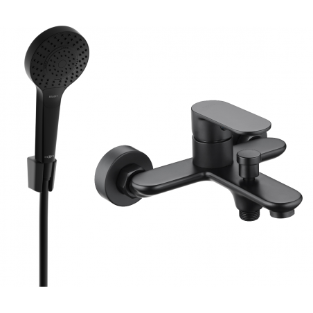 Mexen Milo R05 robinet de baignoire avec ensemble de douche, noir - 7133R05-70