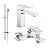Mexen Uno Ensemble de bain DQ77, chrome - 71403DQ77-00