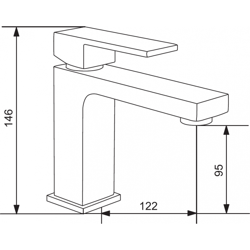 Mexen Uno R77 conjunto de bañera, cromo - 71403R77-00