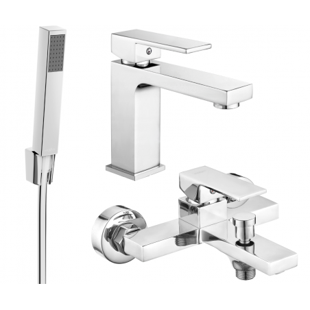 Mexen Uno R77 bathtub set, chrome - 71403R77-00