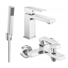 Mexen Uno R77 bathtub set, chrome - 71403R77-00