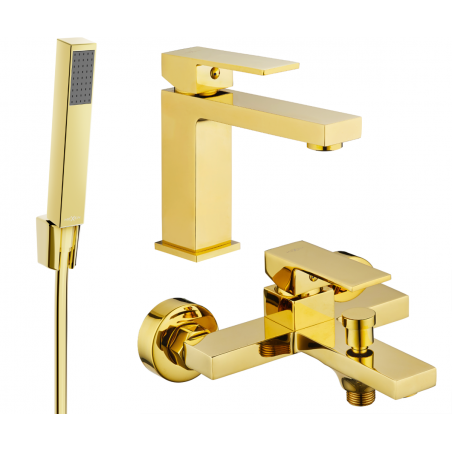 Mexen Uno R77 Buedzëmmer-Set, gëllen - 71403R77-50