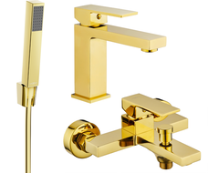 Mexen Uno R77 ensemble de bain, doré - 71403R77-50