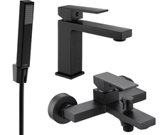 Mexen Uno R77 conjunto de banheira, preto - 71403R77-70