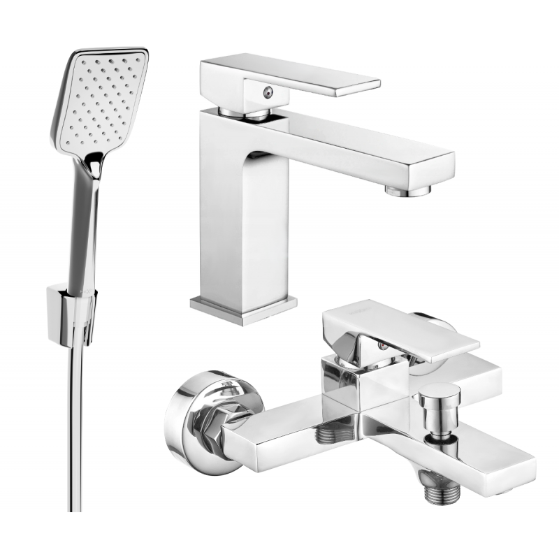 Mexen Uno R62 zestaw wannowy, chrom - 71403R62-00