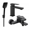 Mexen Uno R62 set de baño, negro - 71403R62-70